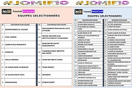 EQUIPES SELECTIONNEES POUR LA JOMIF 10